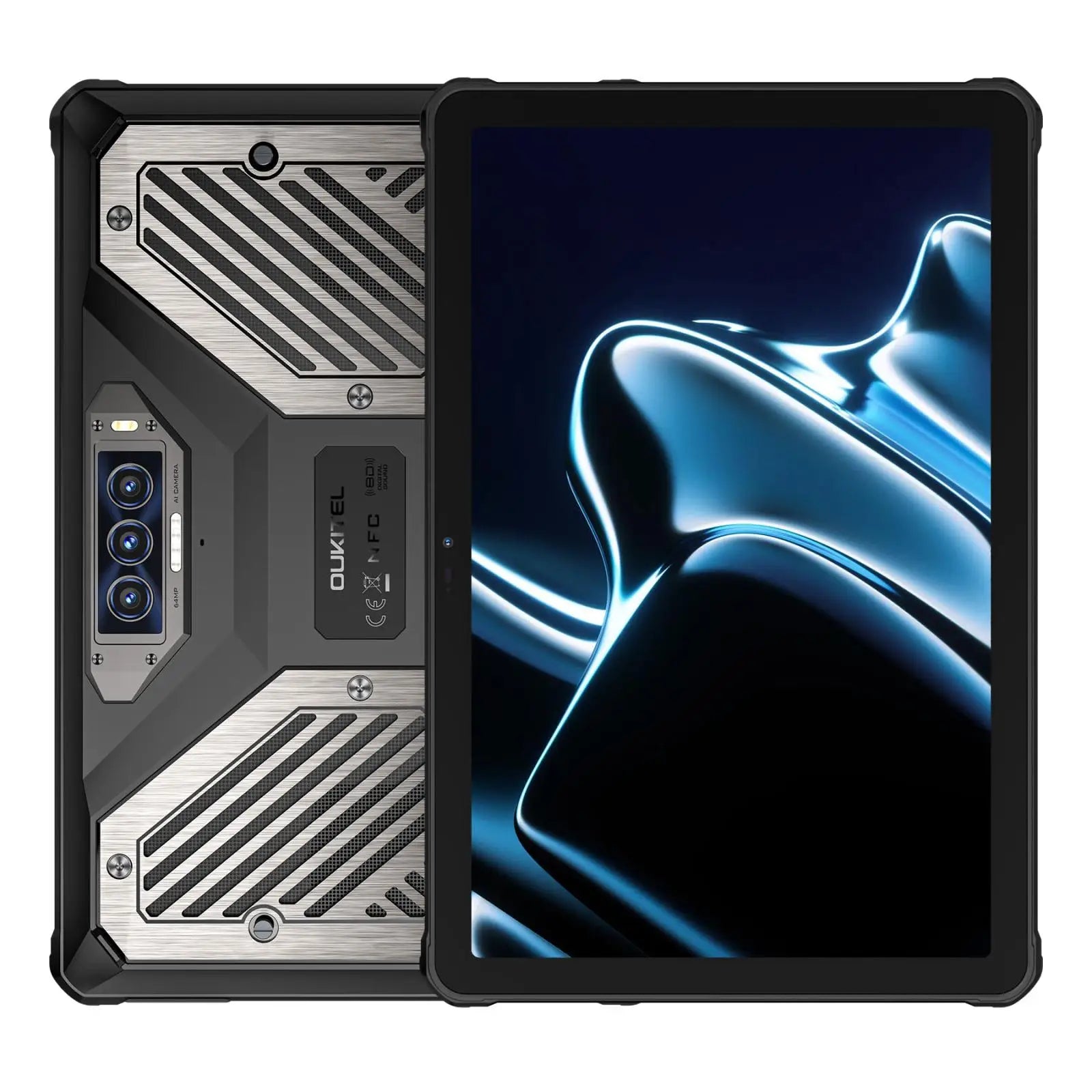 OUKITEL RT10 | Rugged Tablet 5G 25000mAh 64MP 11" FHD | Android 15 con Soporte