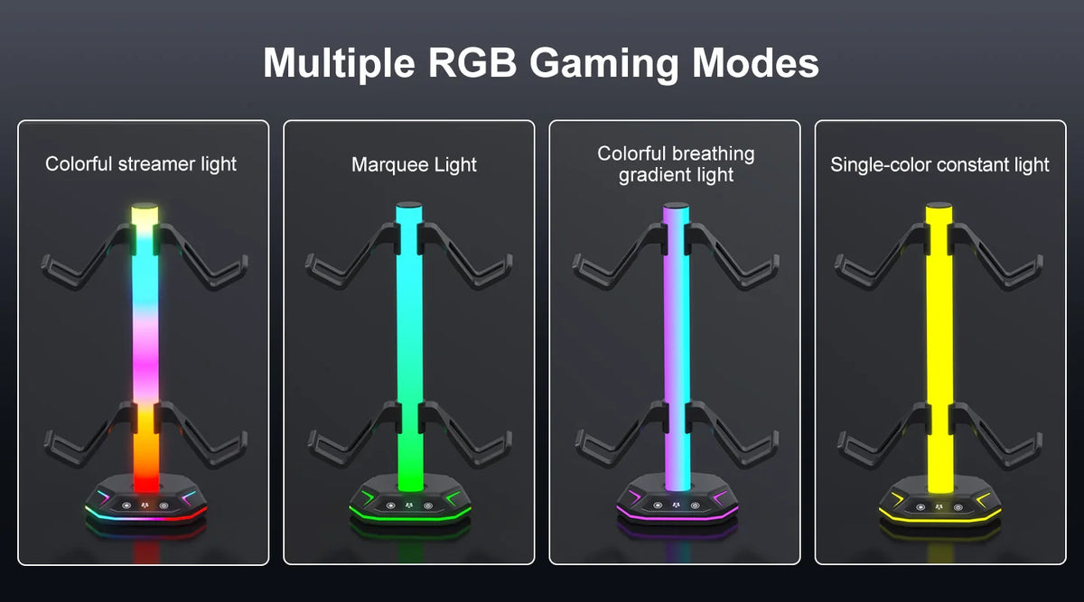 REMANK Controller Holder | RGB Light Stand | PS5, PS5 Slim, PS4, Xbox, PC