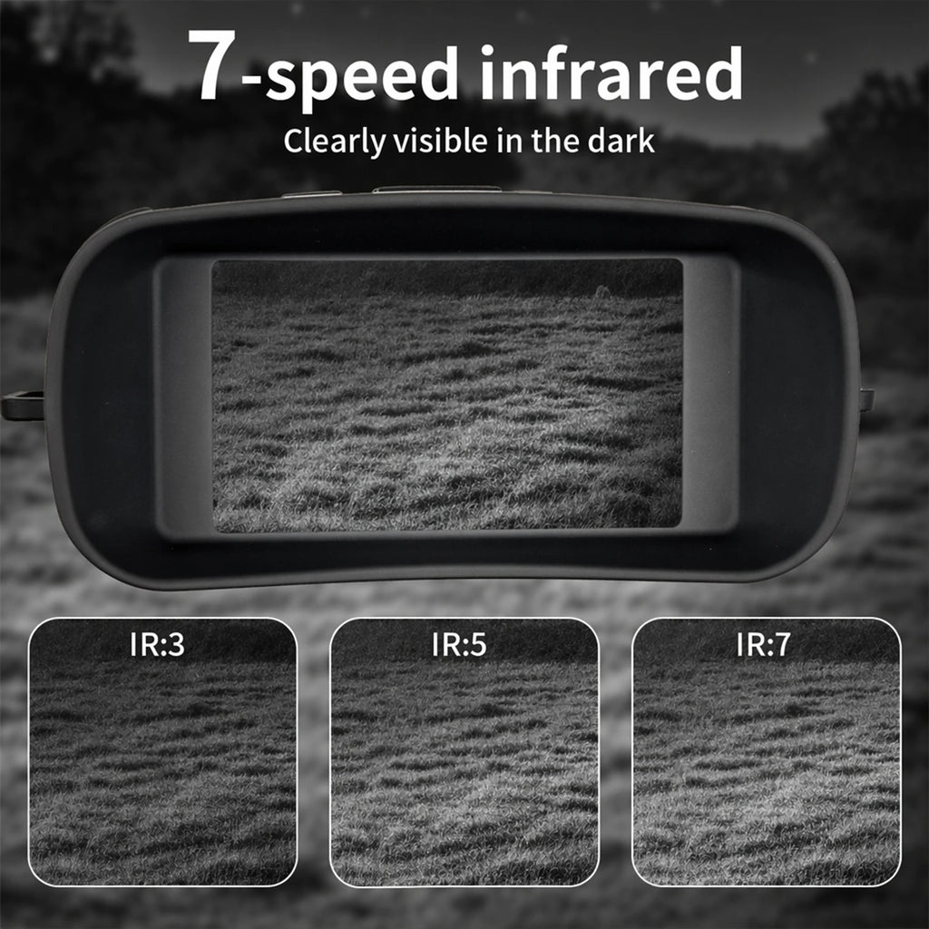 2.5K Infrared Night Vision Binoculars | 6x Digital Zoom / Binoculares nocturnos
