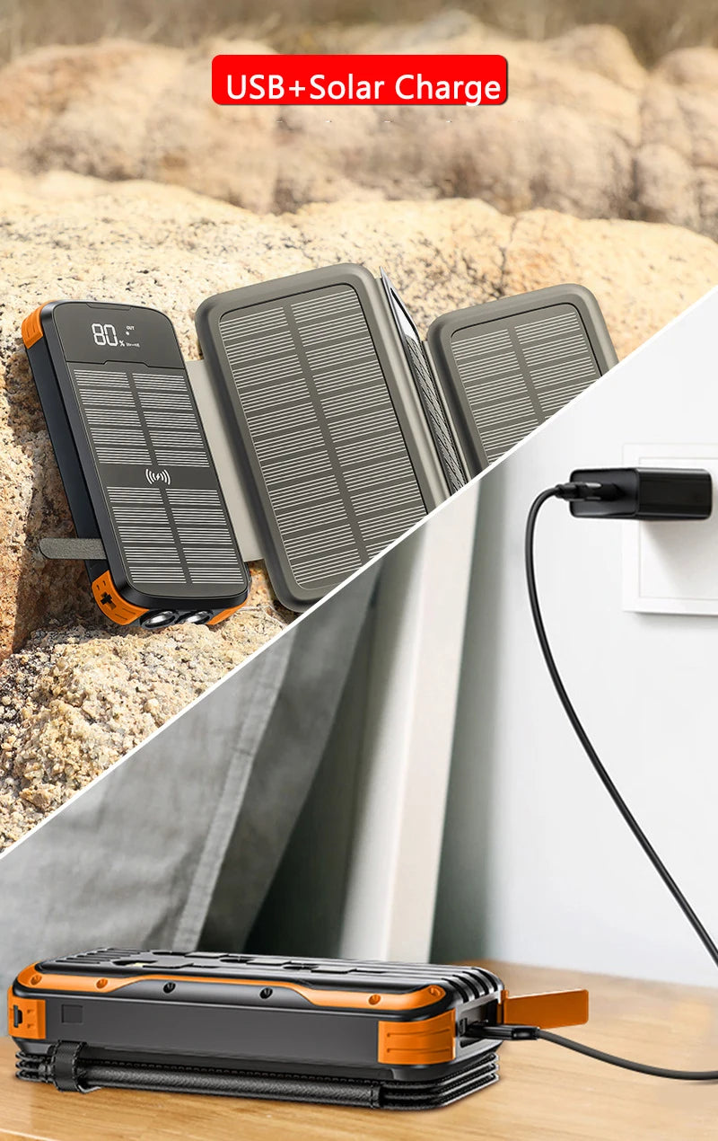 43800mAh Folding Solar Power Bank | 20W PD