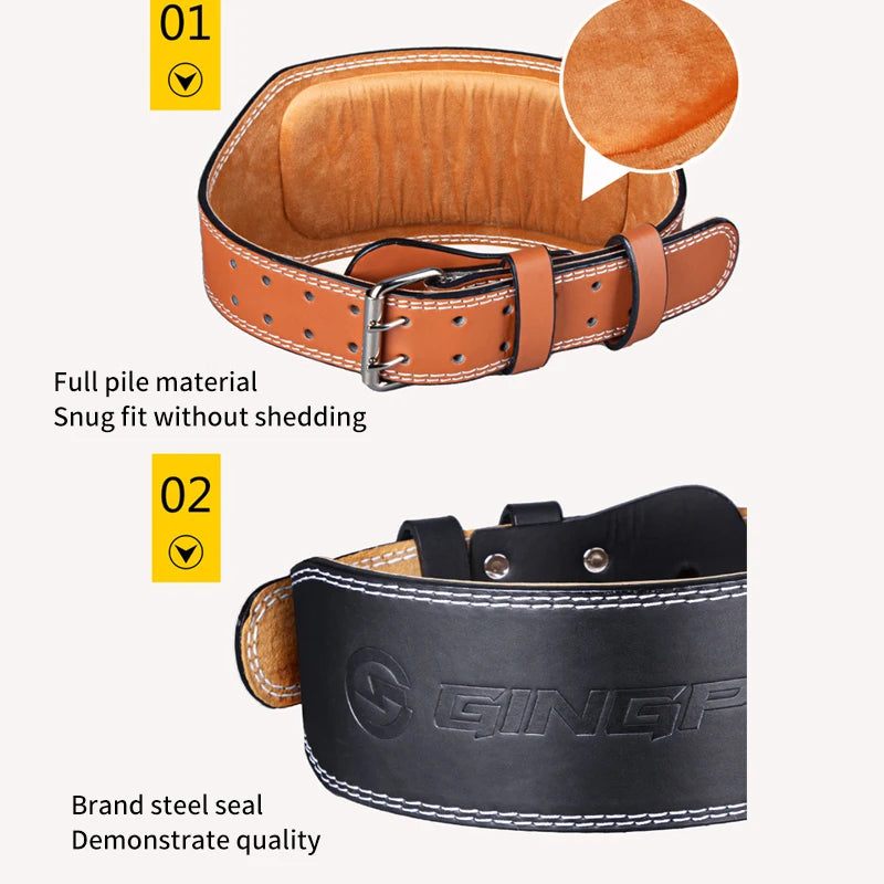 GINGPAI Weightlifting Belt | 10 cm Width | Squats & Deadlifts