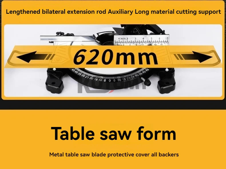 KOTUMY Multifunction Miter Saw | 45° Cutting | 220V