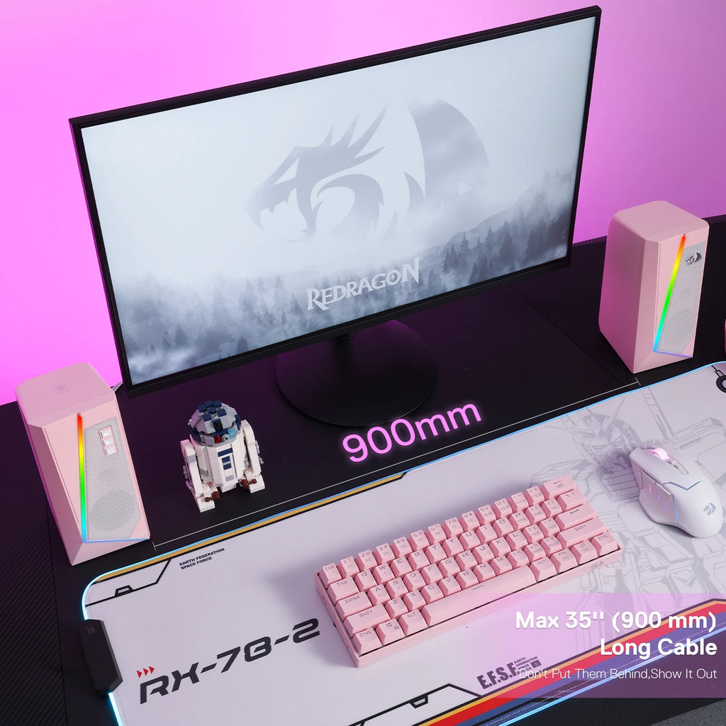 Redragon GS520 RGB Speakers | 2.0 Stereo | USB