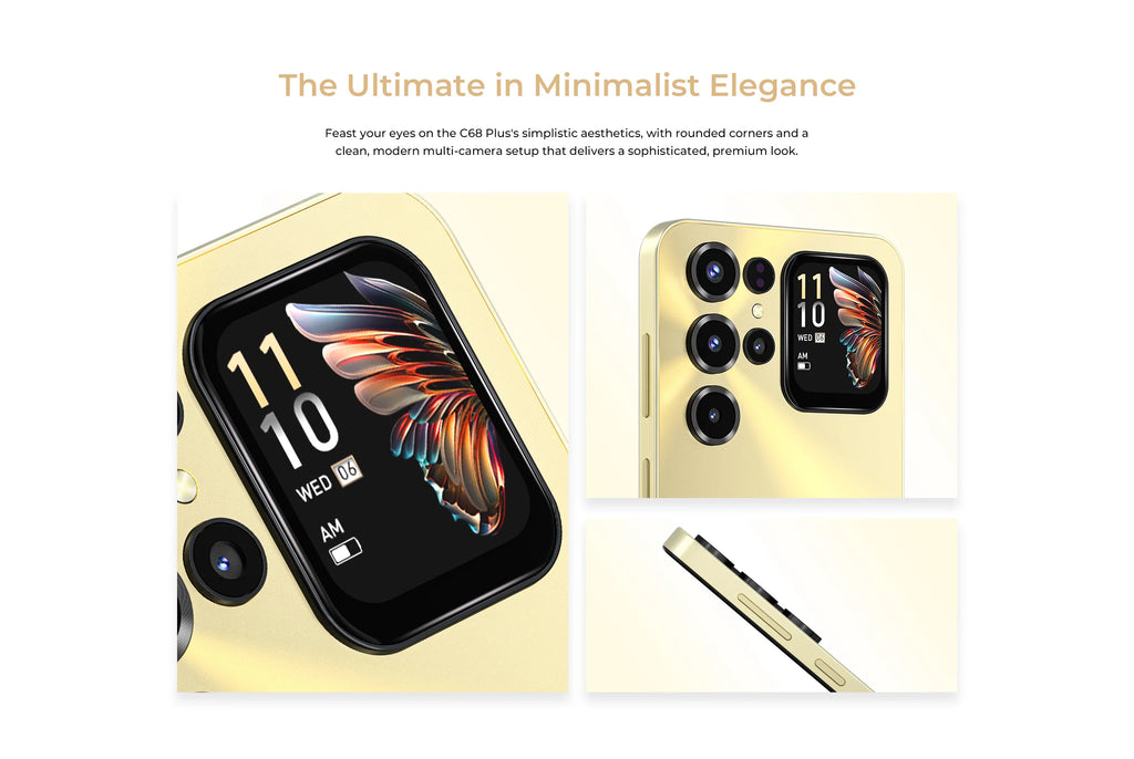 OUKITEL C68 Plus | Smartphone 4G 6000mAh 64MP 7.2" Dual Display | NFC Android 15