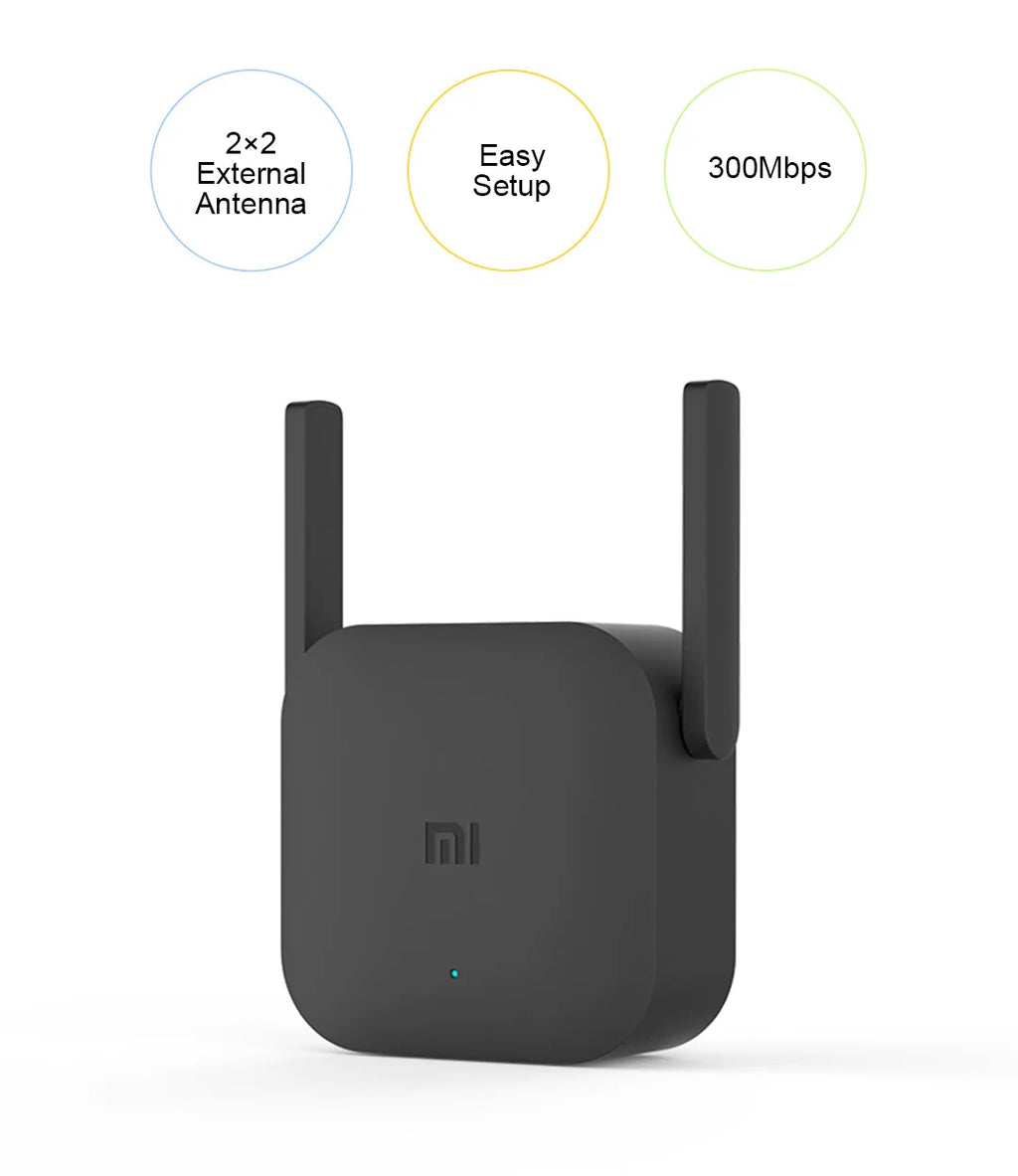 Xiaomi WiFi Amplifier Pro 300Mbps – 2.4GHz Range Extender with 2 Antennas | Smart Home