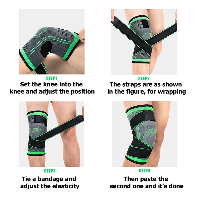 LINGPENG Knee Support Sleeve | Knit Sports Design | 1 Piece