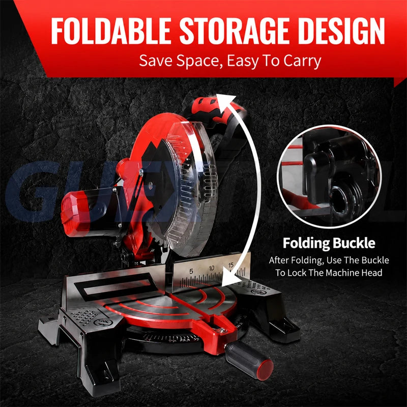 GUYX 10-Inch Miter Saw | ±45° Cutting | 1800W