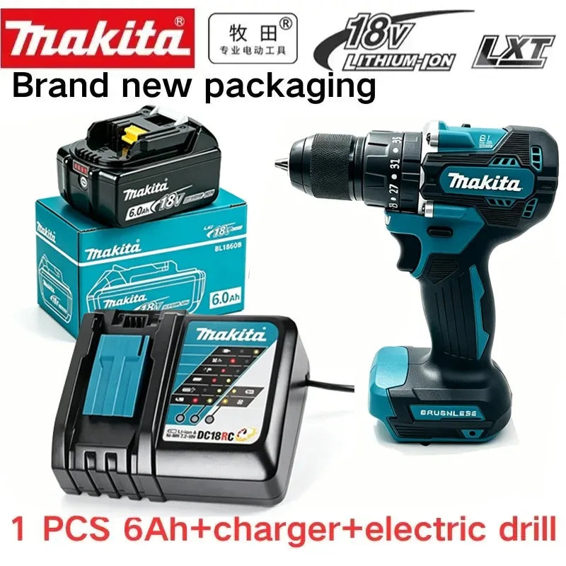 Makita-Compatible 18V Batteries & Charger | 3Ah/6Ah | DDF487