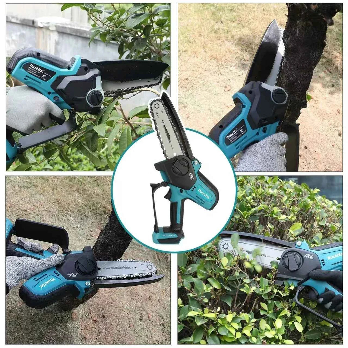 Makita MT-006 | 18V Mini Cordless Chainsaw | 6-Inch Wood Cutting