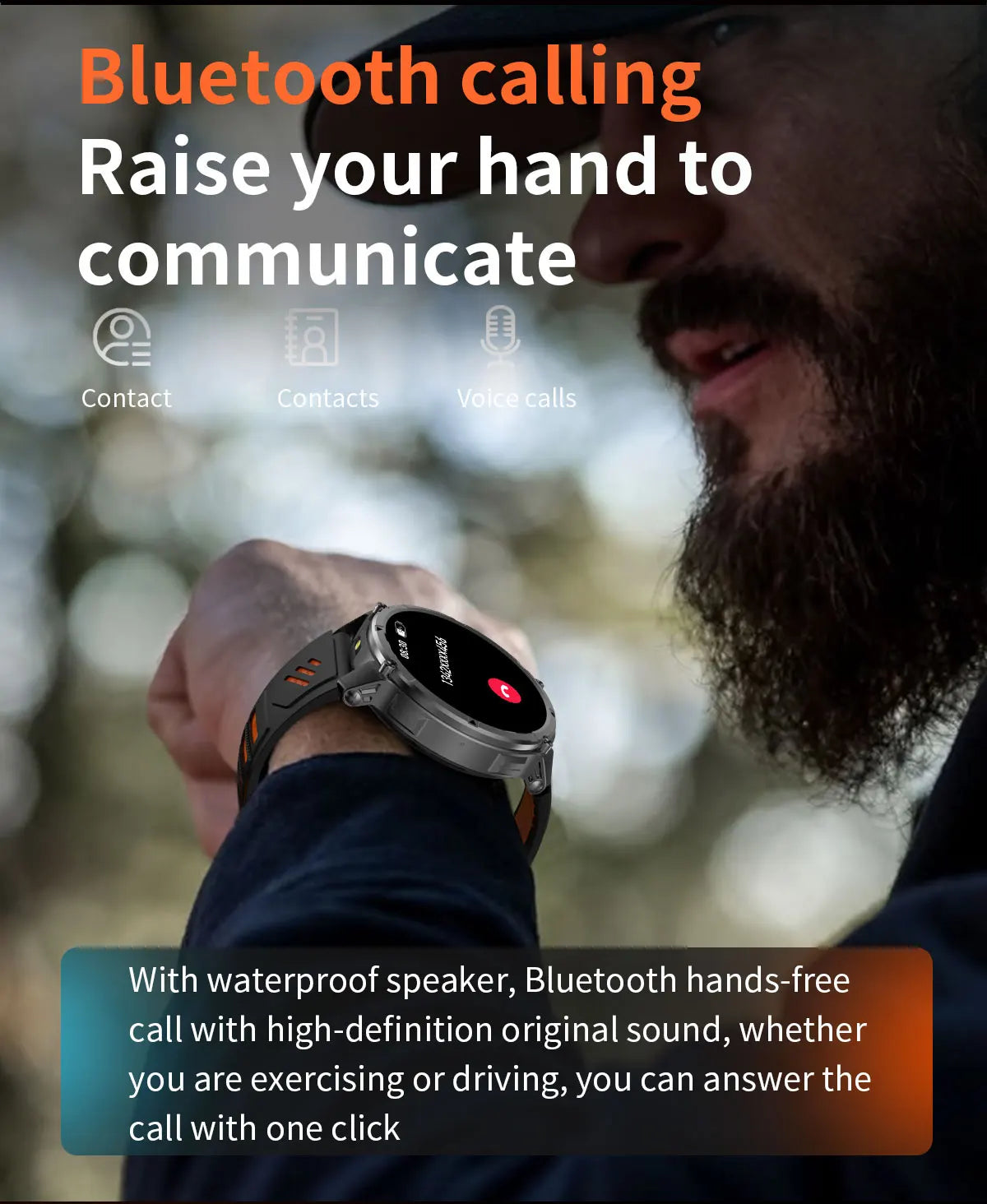 T-REX 3 | Smartwatch Militar 1100mAh | AMOLED 1.7", 10ATM, GPS, 170+ Modos, Linterna LED