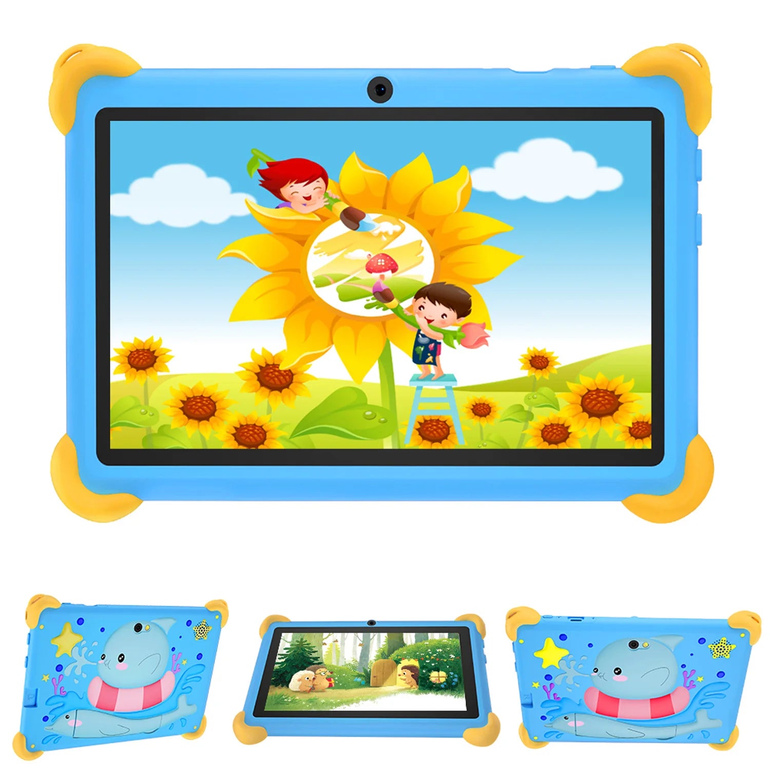 Tablet Infantil BDF 7" | Android 13 | 4GB RAM + 64GB | WiFi | Quad-Core | 4000mAh | Diseño para Niños