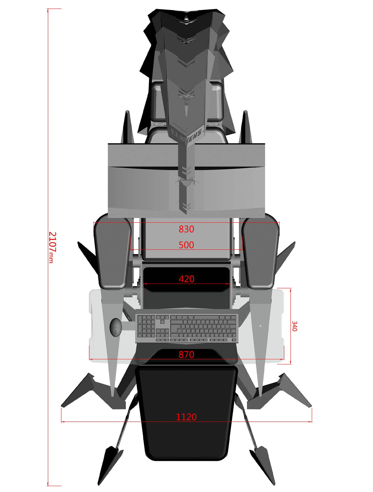 Zero Gravity Gaming Cockpit | 3–5 Monitor Support | Reclining