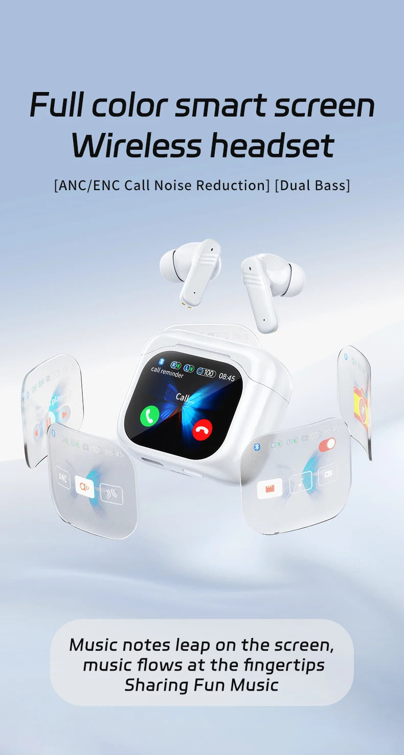 Traductor IA In-Ear | Bluetooth 5.4 | 134 Idiomas | Cancelación de Ruido | Tiempo Real | TWS | Myxon LX-10 / BY-09