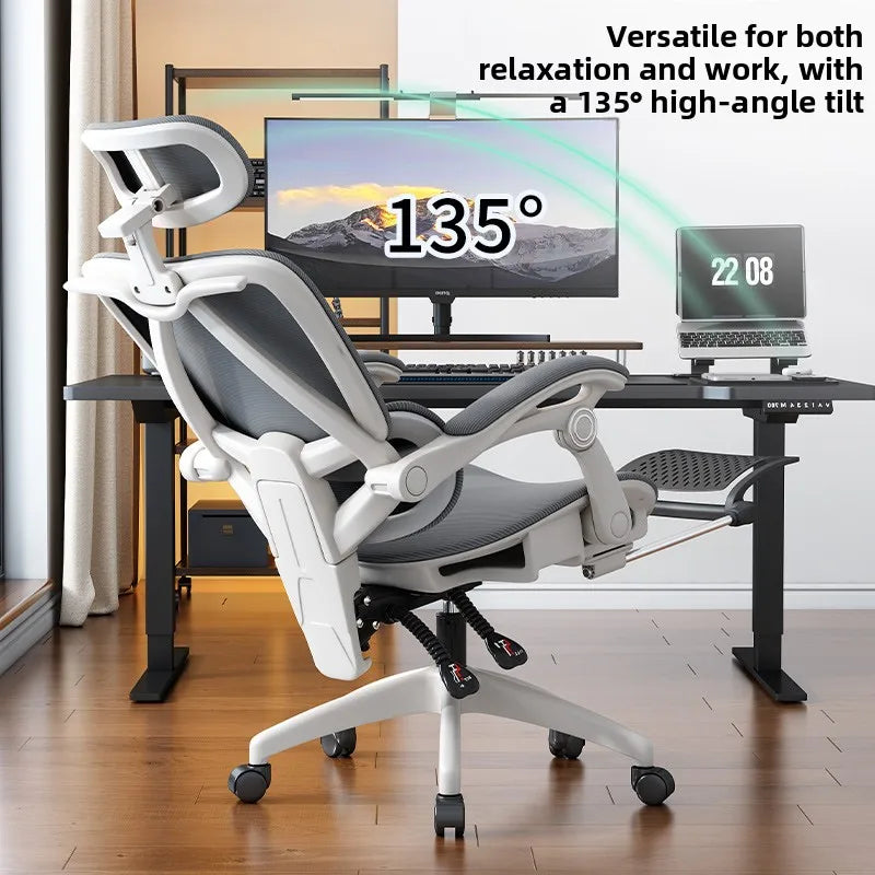 Ergonomic Office Chair | Reclining & Footrest | Lumbar