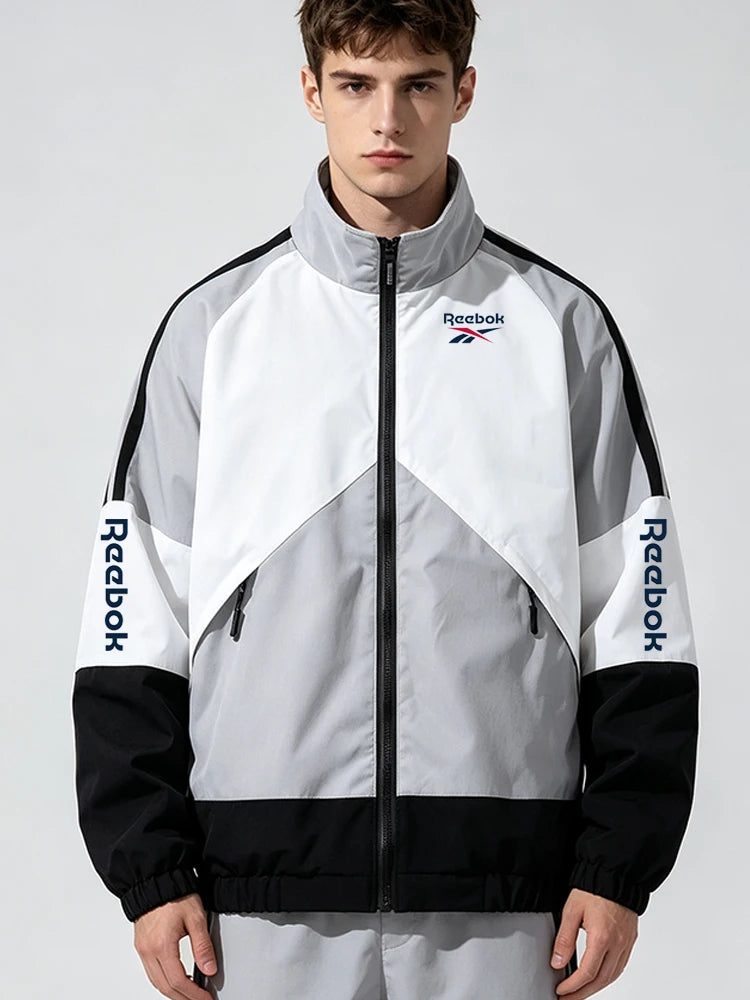 Reebok Men's Lightweight Jacket | Zip Front & Pockets | Casual Outdoor Wear