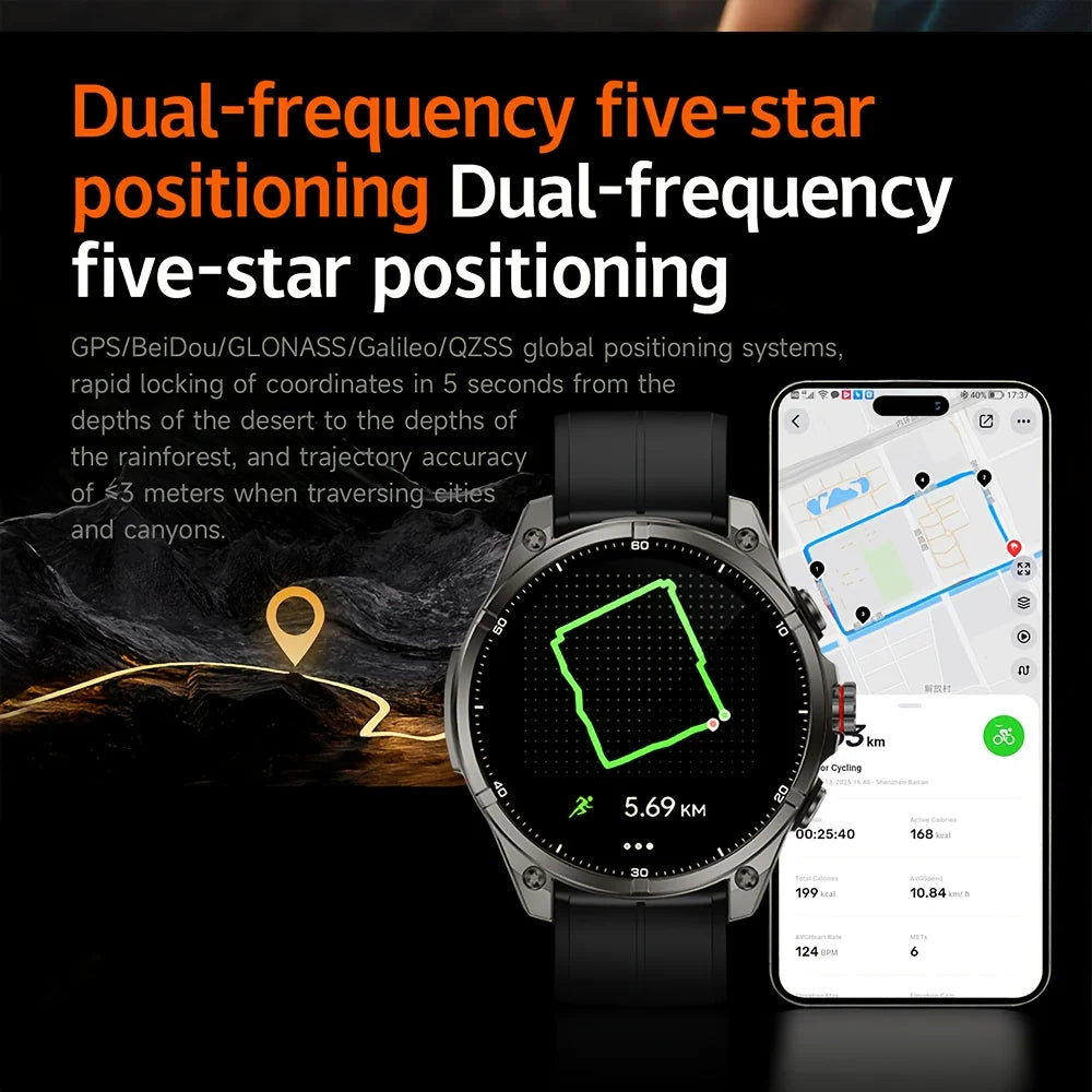 Smartwatch DAORKOW FT66 2026 | AMOLED 1.43" 466×466 | GPS | IP69 | Bluetooth 5.3 | 100+ Sport Modes | Android & iOS | Reloj Inteligente DAORKOW FT66 | AMOLED 1.43" | GPS | IP69 | Bluetooth 5.3 | 100+ Deportes