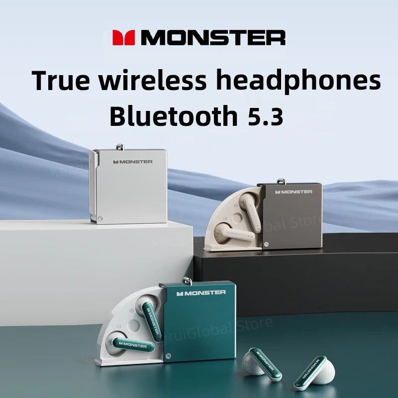 Monster XKT17 - Auriculares TWS Bluetooth 5.3 con ANC | HiFi | Gaming y Deportes