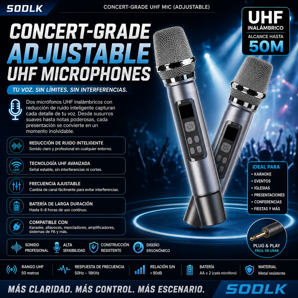 SODLK S1615 Pro | Bocina Bluetooth 500W para Fiestas | Karaoke, RGB, TWS, Control Remoto