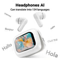 Traductor IA In-Ear | Bluetooth 5.4 | 134 Idiomas | Cancelación de Ruido | Tiempo Real | TWS | Myxon LX-10 / BY-09
