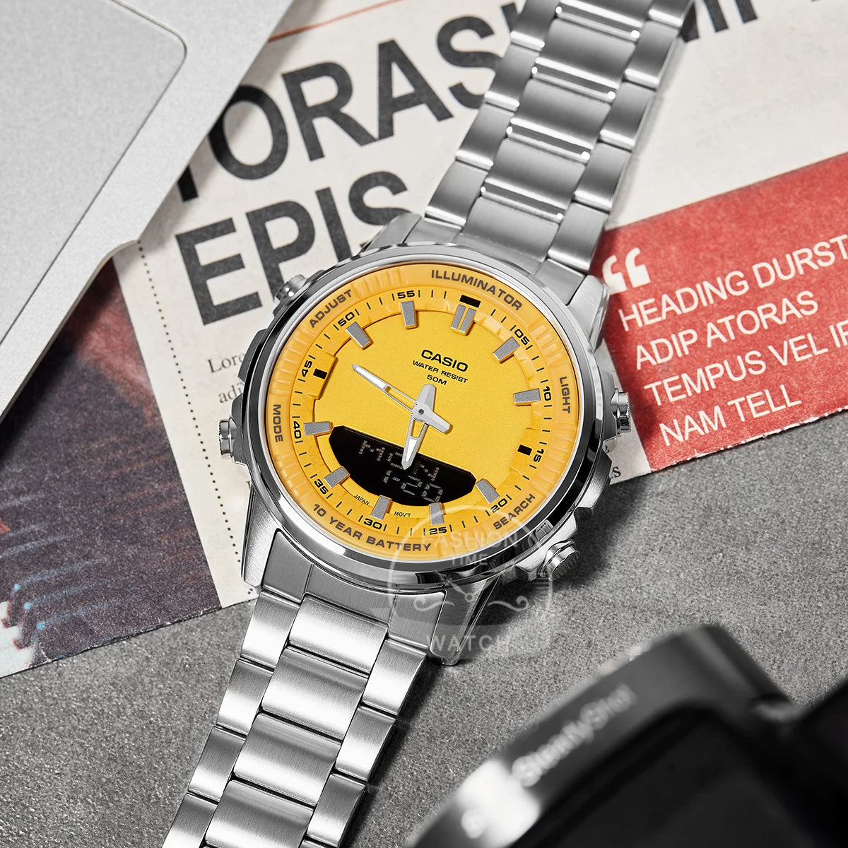 Casio AMW-880 Series | Calendar & Multiple Time Zones | Men's Watch