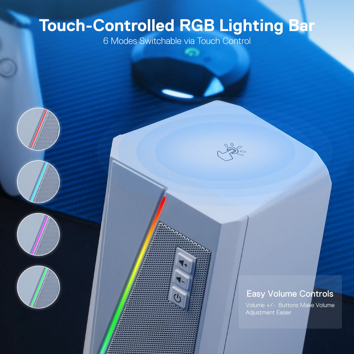 Redragon GS520 RGB Speakers | 2.0 Stereo | USB