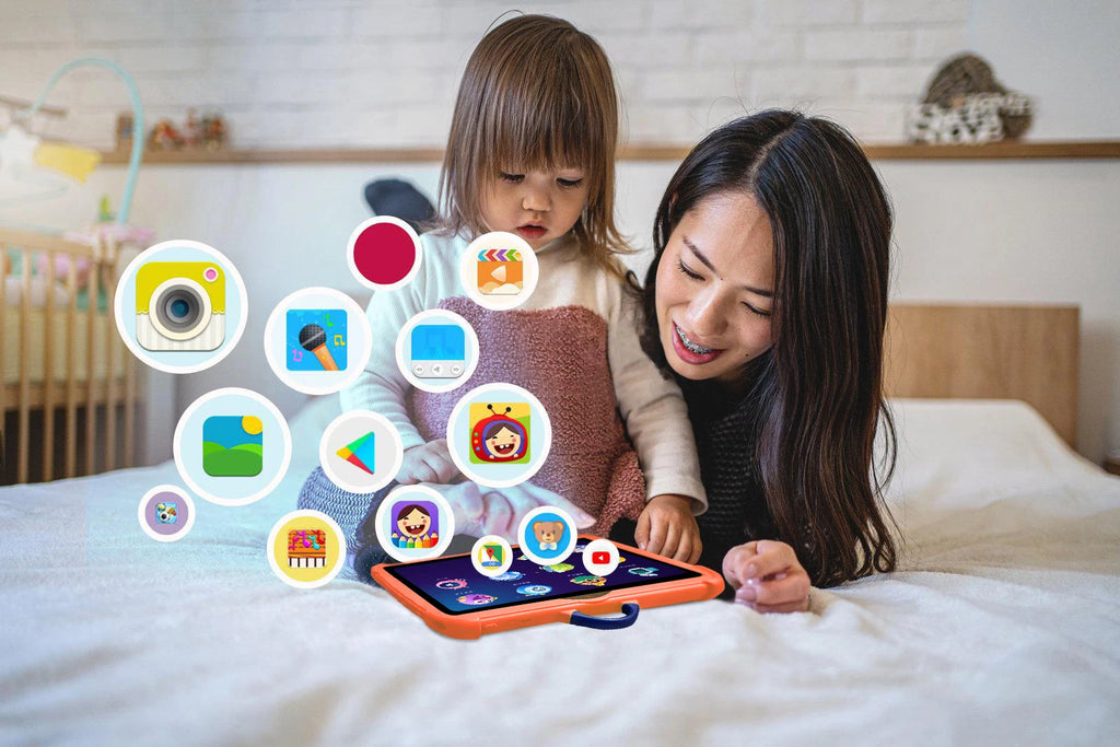 Tablet Infantil BDF 7" | Android 13 | 4GB RAM + 64GB | Quad-Core | WiFi | 4000mAh | Verde, Rosa, Naranja, Azul