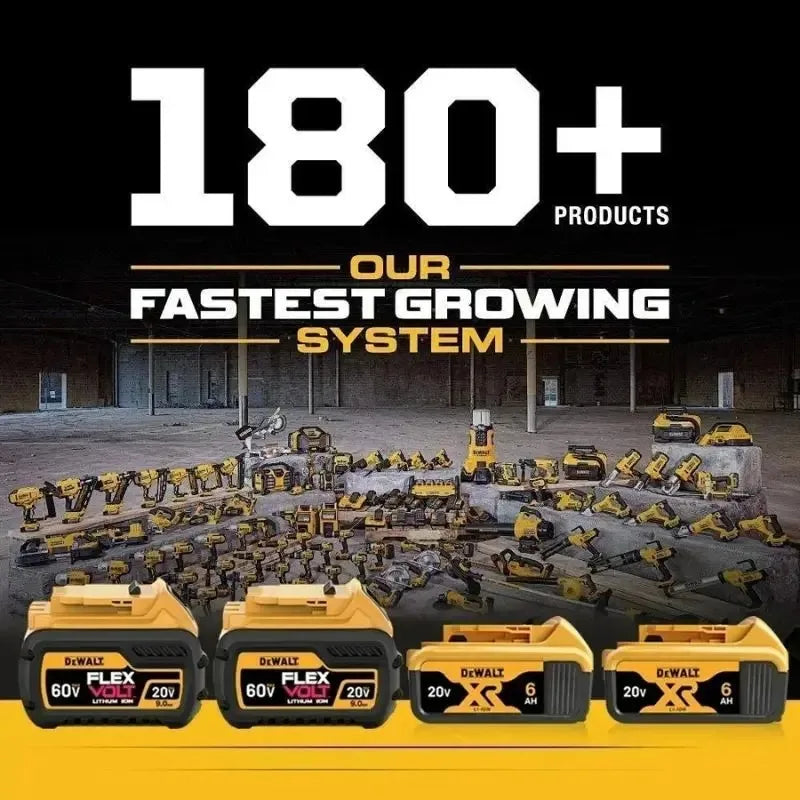 DEWALT-Compatible 20V/60V MAX Li-Ion Batteries | 2Ah-9Ah