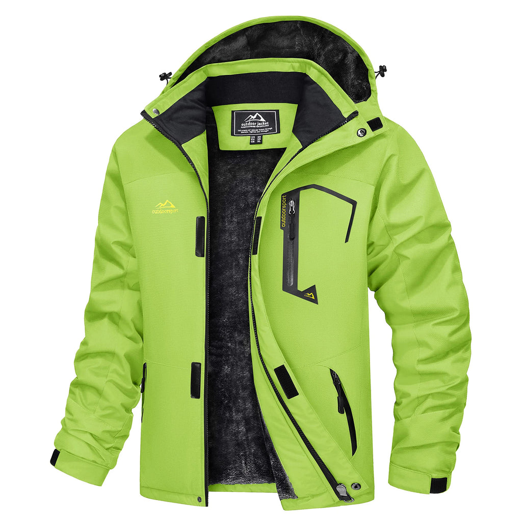 MAGCOMSEN Men's Winter Jacket | Fleece Lined | Ski & Hiking