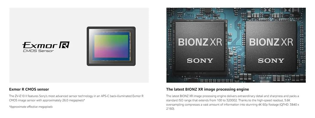 Sony Alpha ZV-E10 II Mirrorless Camera | APS-C 26MP | 4K | E-Mount | Wi-Fi | Content Creators