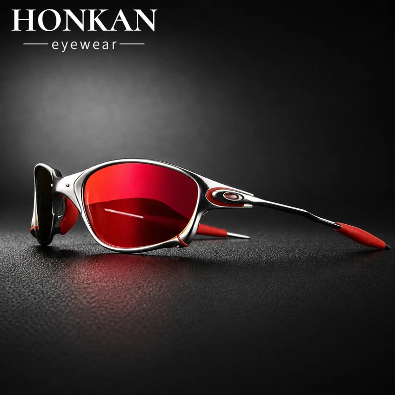 HONKAN.WZ Gafas de Sol Polarizadas UV400 | Marco de Aleación | Ciclismo y Outdoor