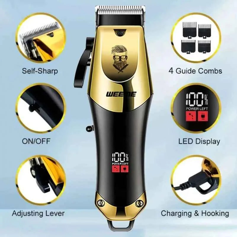 T9 Rechargeable Hair Clipper | USB-C Beard & Hair Trimmer / Recortadora T9 recargable