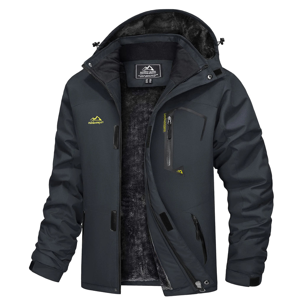 MAGCOMSEN Men's Winter Jacket | Fleece Lined | Ski & Hiking