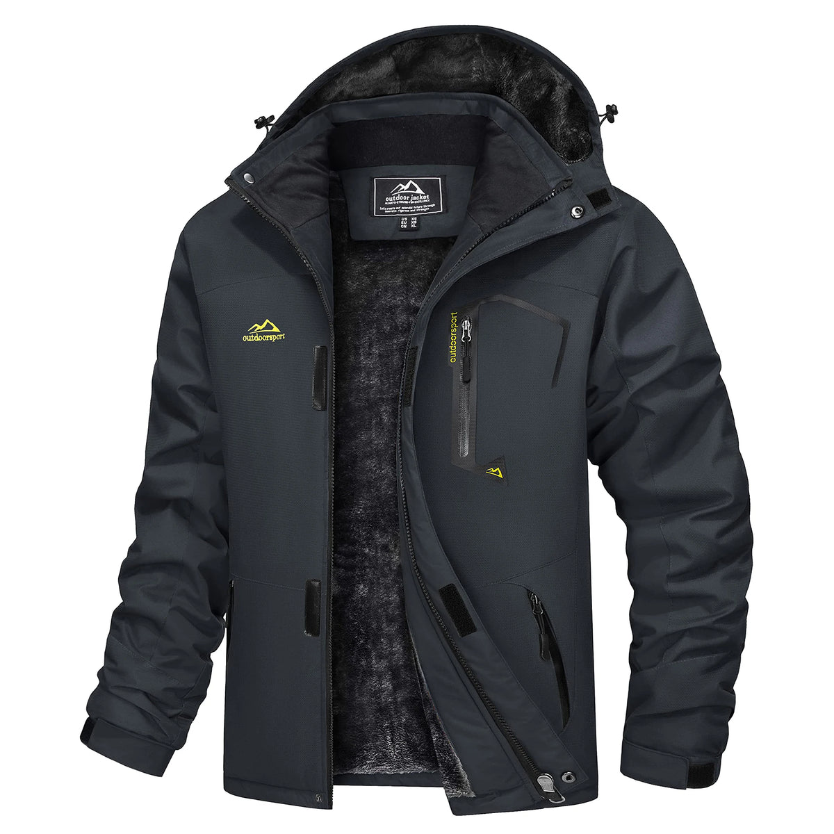 MAGCOMSEN Men's Winter Jacket | Fleece Lined | Ski & Hiking