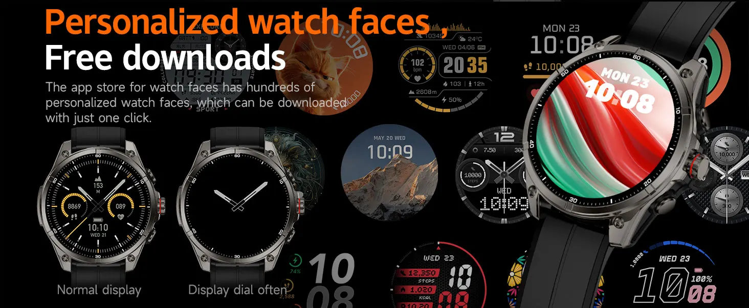 Smartwatch DAORKOW FT66 2026 | AMOLED 1.43" 466×466 | GPS | IP69 | Bluetooth 5.3 | 100+ Sport Modes | Android & iOS | Reloj Inteligente DAORKOW FT66 | AMOLED 1.43" | GPS | IP69 | Bluetooth 5.3 | 100+ Deportes