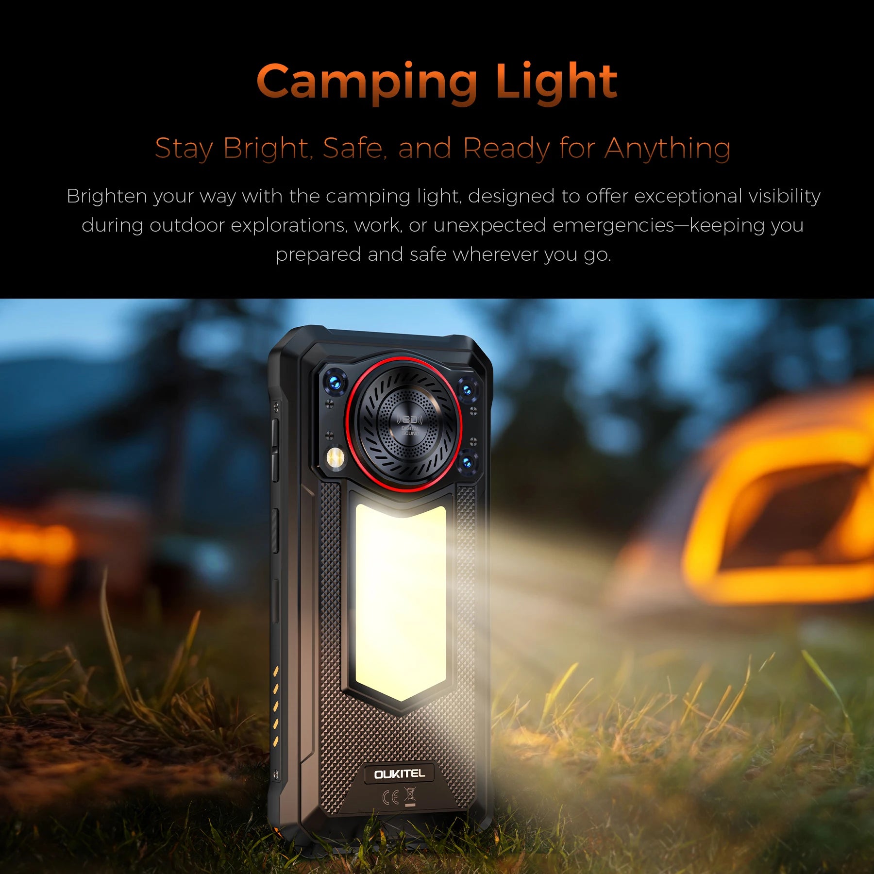 OUKITEL WP53 | Rugged Phone 4G 11000mAh 13MP Android 15 | NFC IP68 128dB
