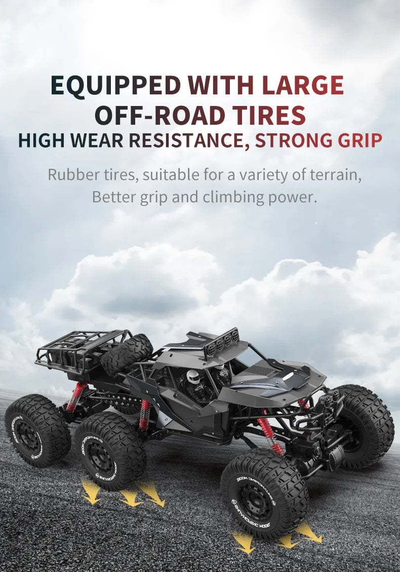 Large RC Off-Road Car — 4WD Remote Control Monster Truck | Kids & Adults