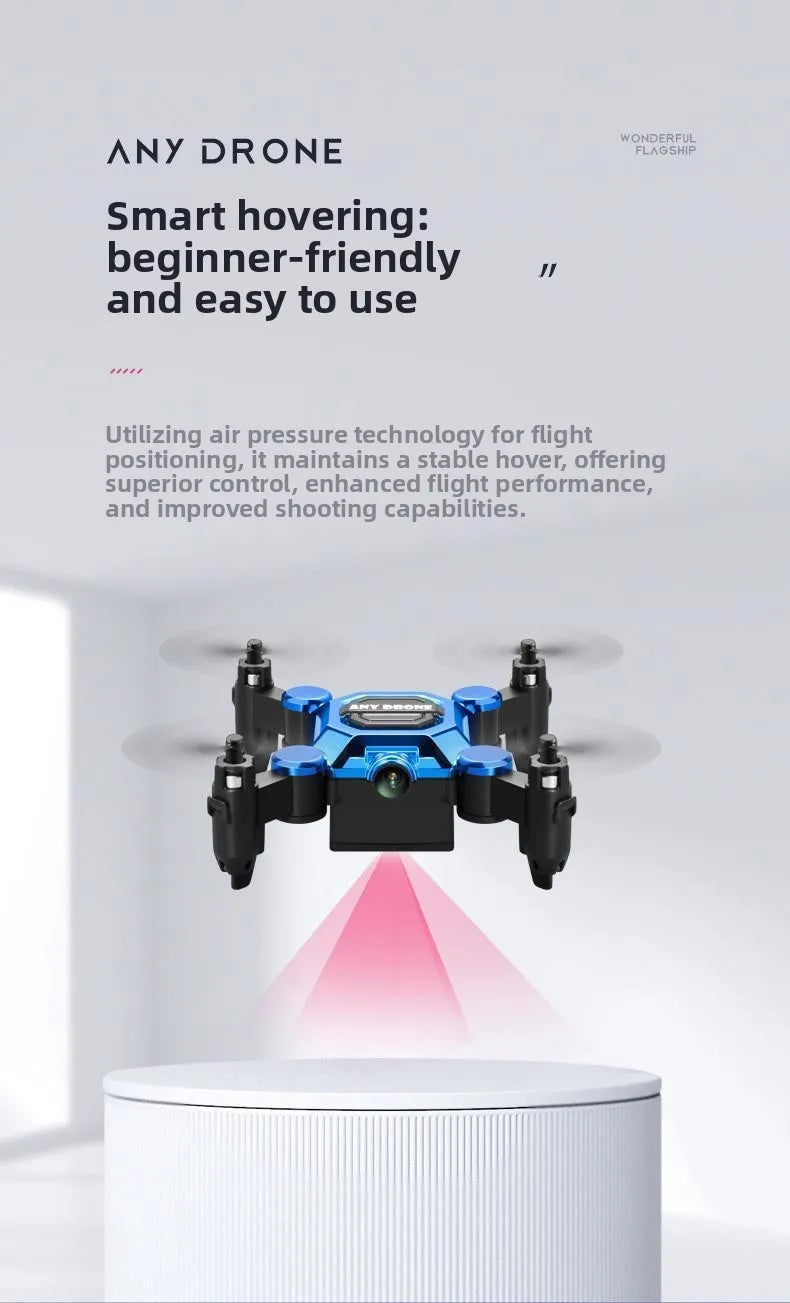 Mini Folding Drone | 4K Camera | Brushless Motor | 2.4GHz | App Control | 12 Min Flight | Beginner
