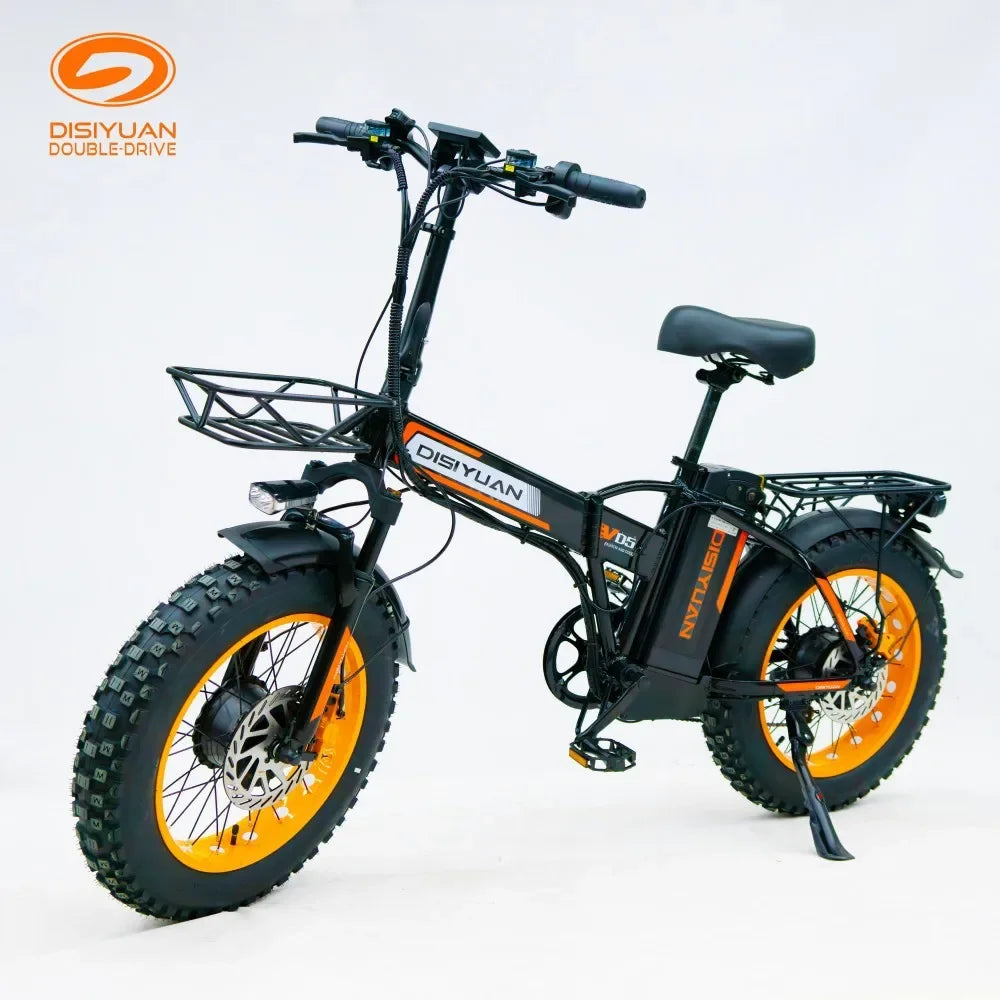 E-Bike Plegable 20" | Motor 500W | 48V 20Ah | Multi-Amortiguación | Batería Extraíble | Adultos | Bicicleta Eléctrica