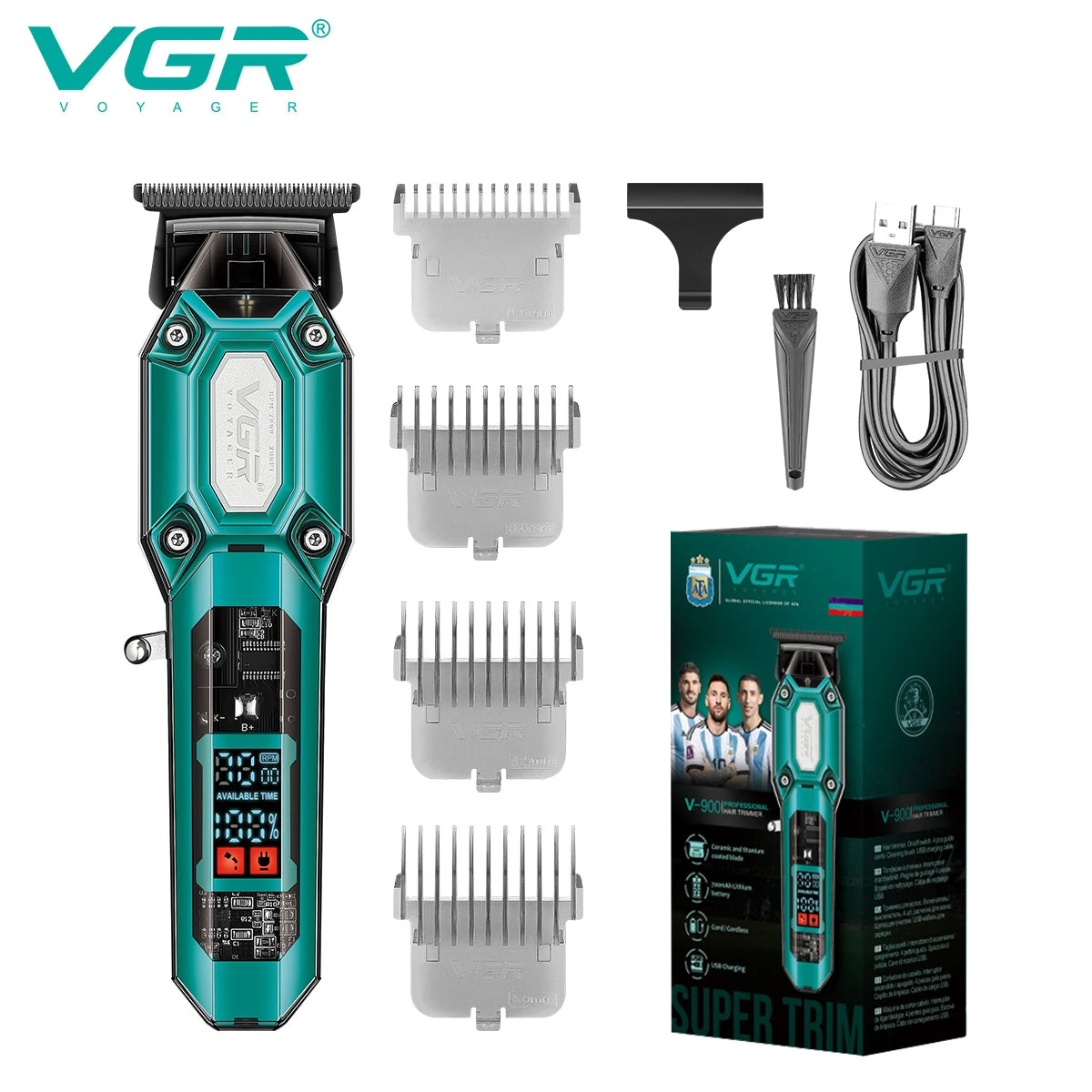 VGR V-600 / V-900 Hair Clipper & Trimmer | Grooming Set / Set de recortadoras VGR