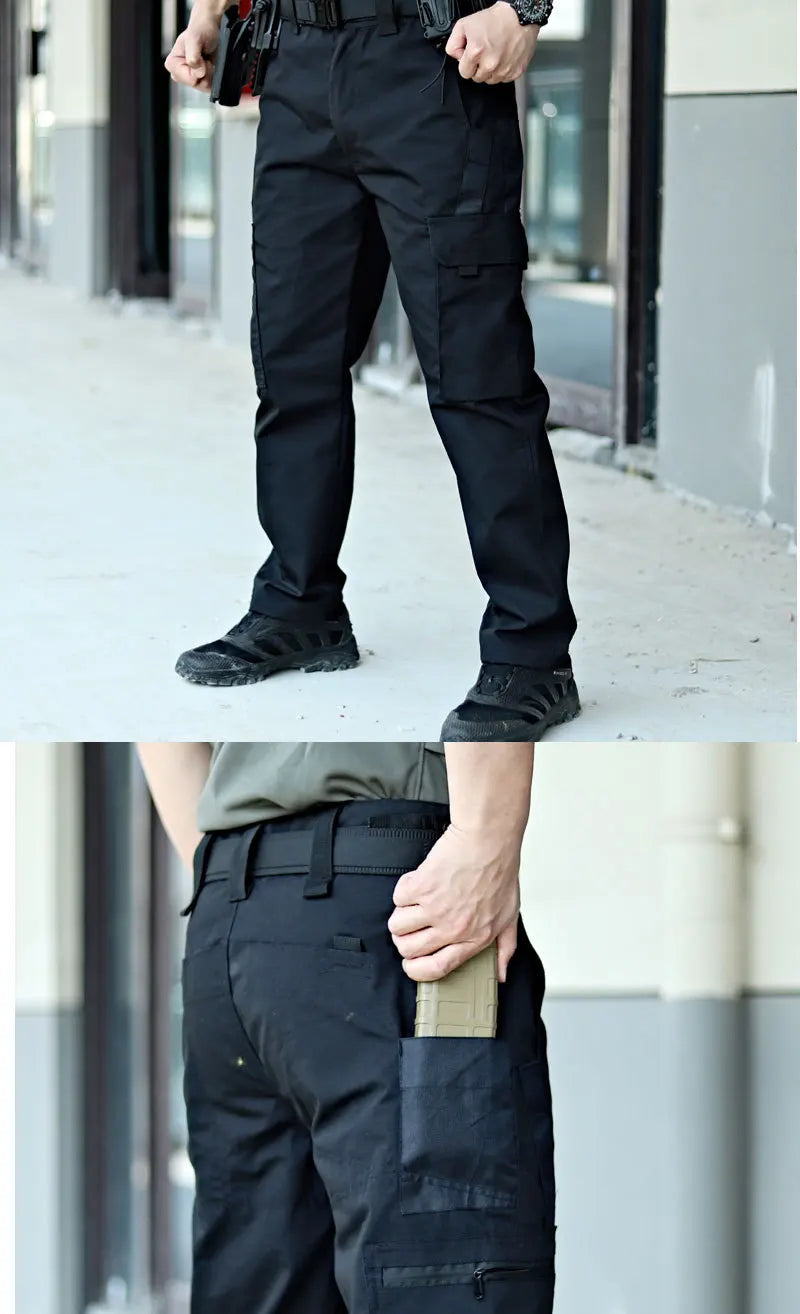 Men's Cargo Work Pants | Multi-Pocket Outdoor Style | Pantalón Cargo Hombre