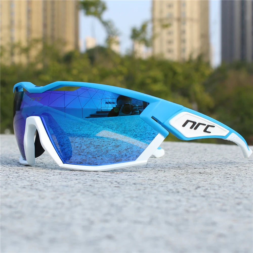 NRC X2 PRide Gafas de Ciclismo con 3 Lentes – Hombre/Mujer, MTB, Bicicleta, UV400