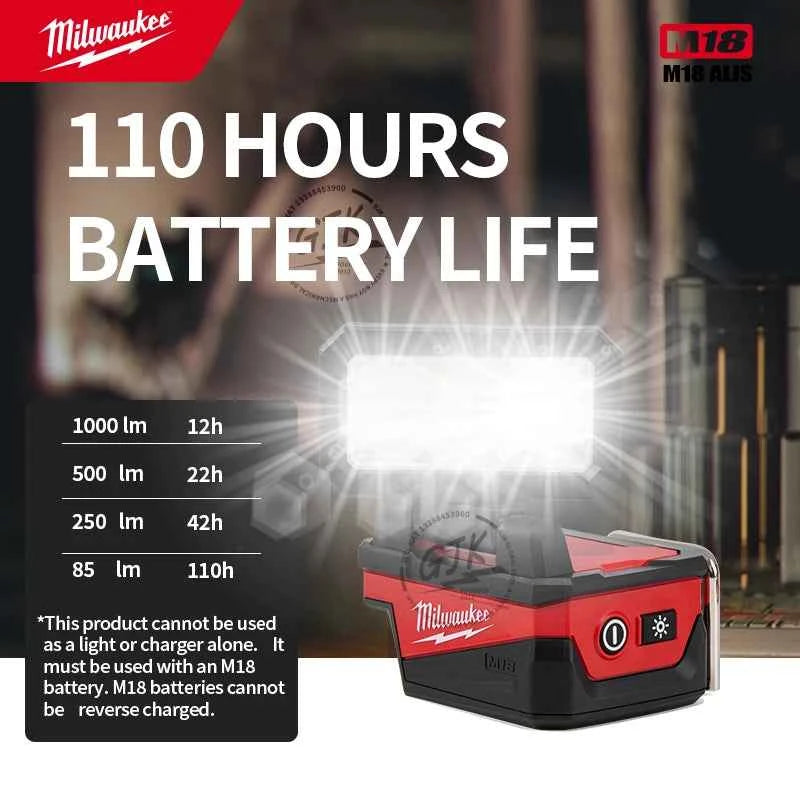 Milwaukee-Compatible M18 ROVER | 18V Folding Flood Light with USB