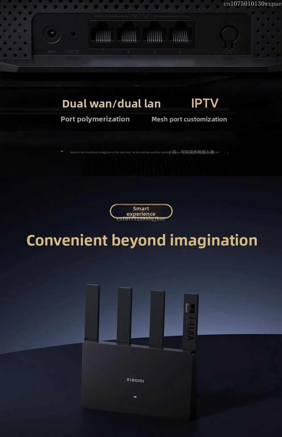 Xiaomi Router BE3600 WiFi 7 – 3570Mbps Dual-Band Gaming Router | Mesh Network | Smart Home