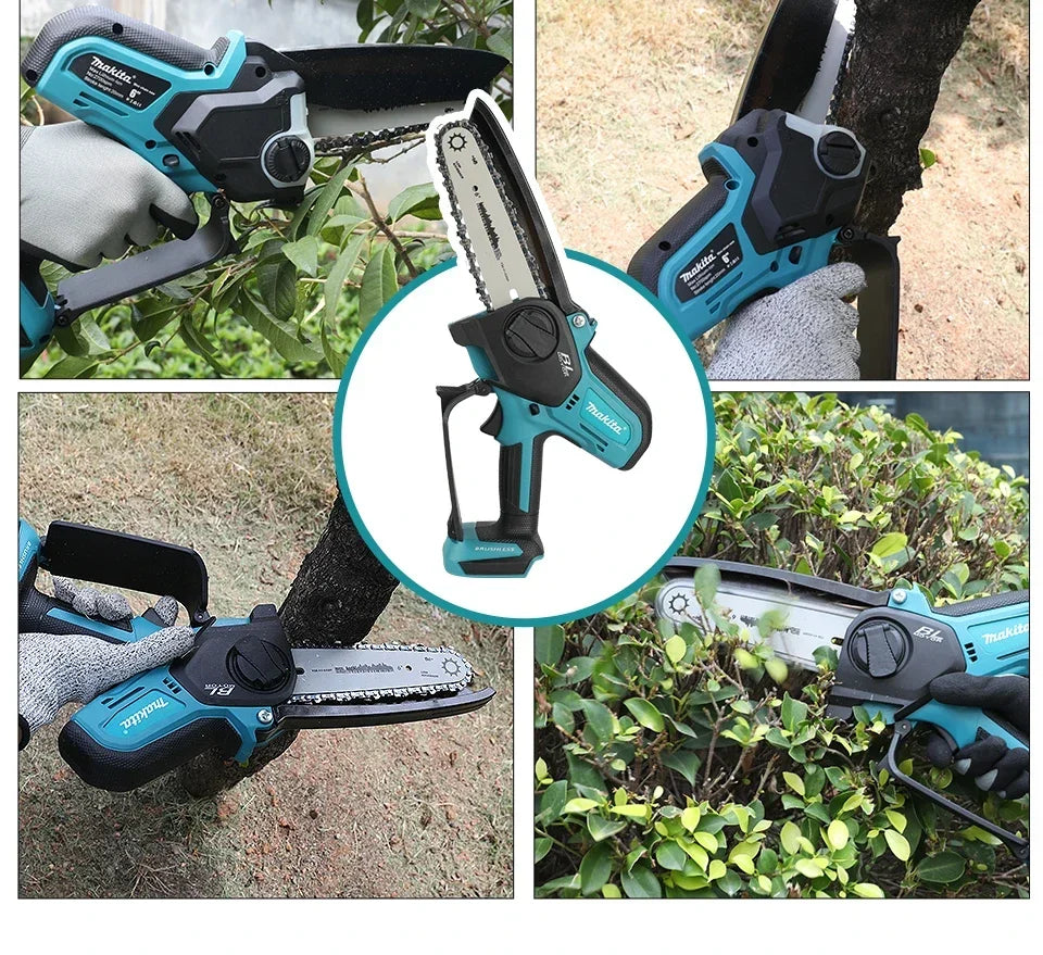 Makita MT-006 | 18V Mini Cordless Chainsaw | 6-Inch Wood Cutting