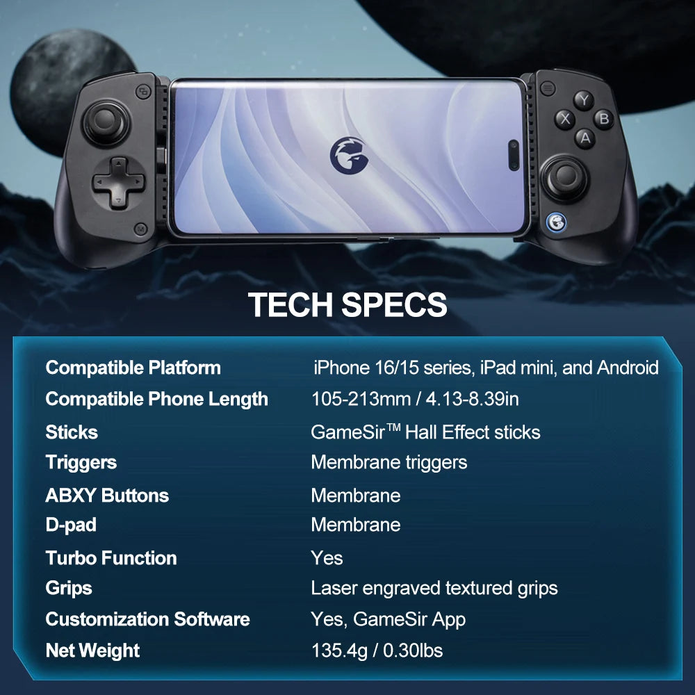 GameSir X5 Lite | USB-C Mobile Controller | Android & iPhone 15/16