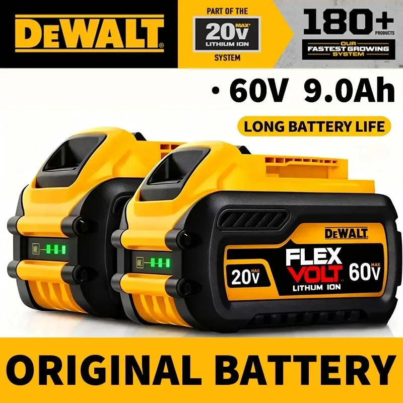 DEWALT-Compatible 20V/60V MAX Li-Ion Batteries | 2Ah-9Ah