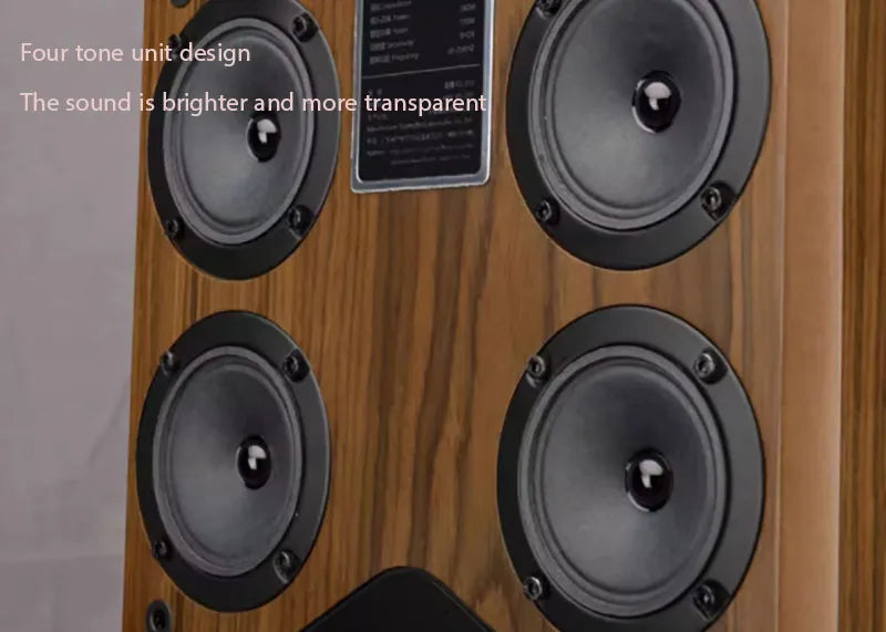 AOSIBAO 10" HIFI Bookshelf Speaker | 3-Way 150W | Wood Cabinet | Home Theater & KTV