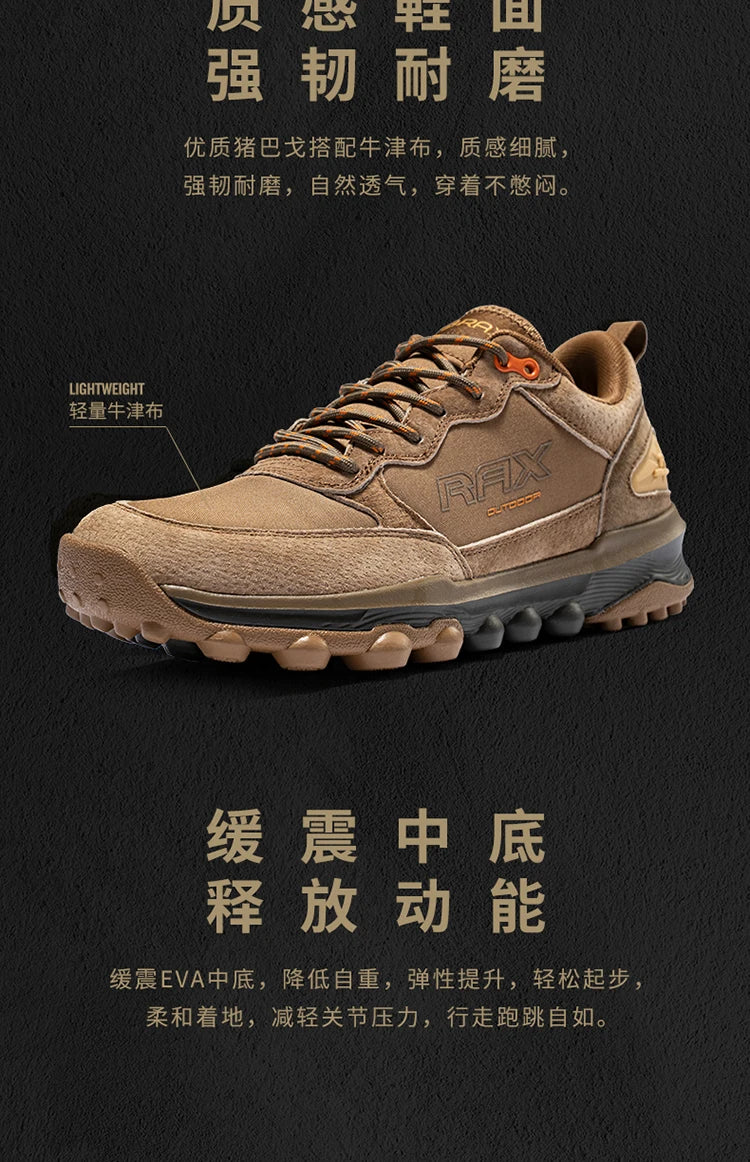 RAX Men's Hiking Shoes | EVA Insole & Rubber Sole | Outdoor Walking
