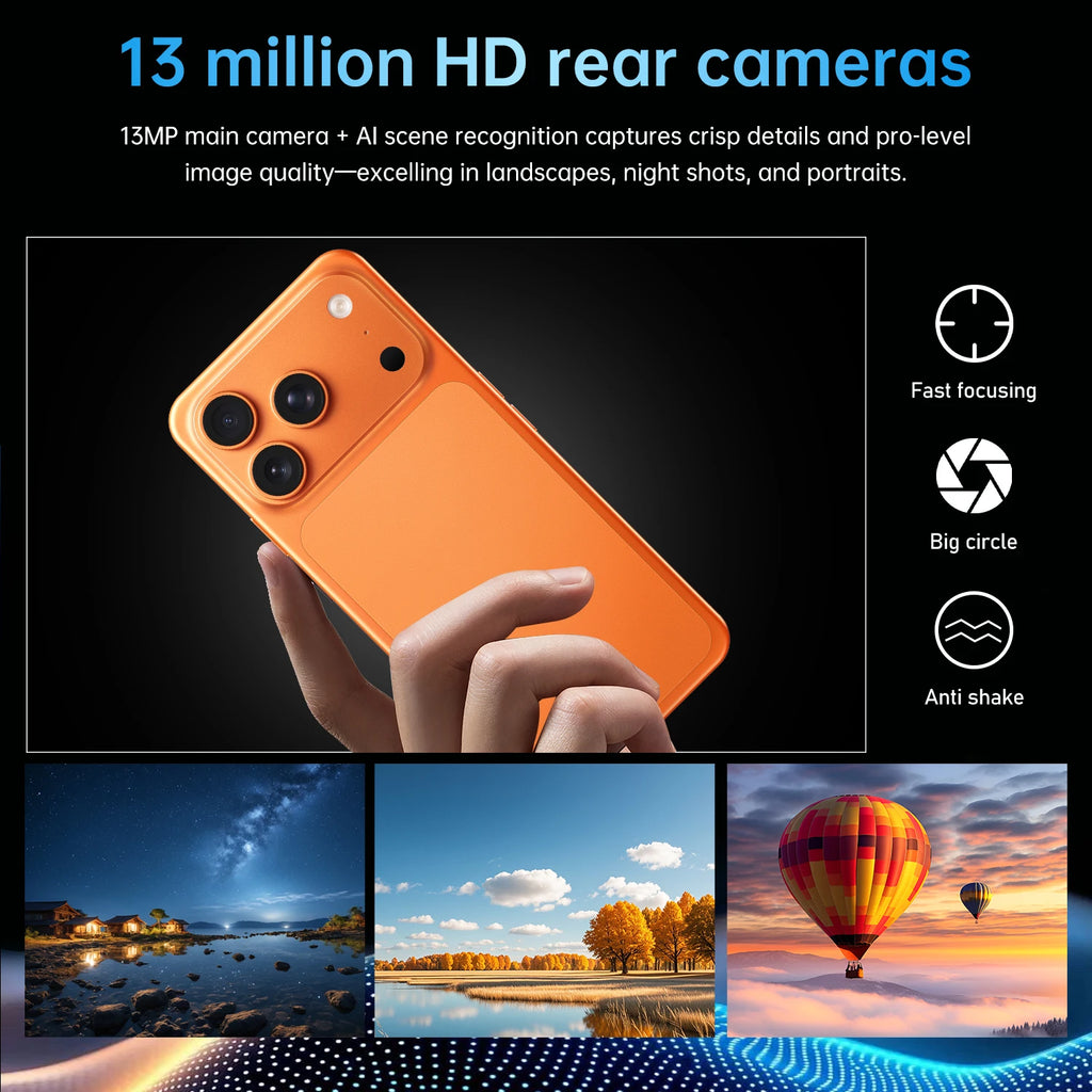 IVMI 17Pro Max | 4G | Android 10 | 6.7" Fullview | 3GB+16GB | 13MP | 3500mAh | Dual SIM | Play Store | Bluetooth | WiFi