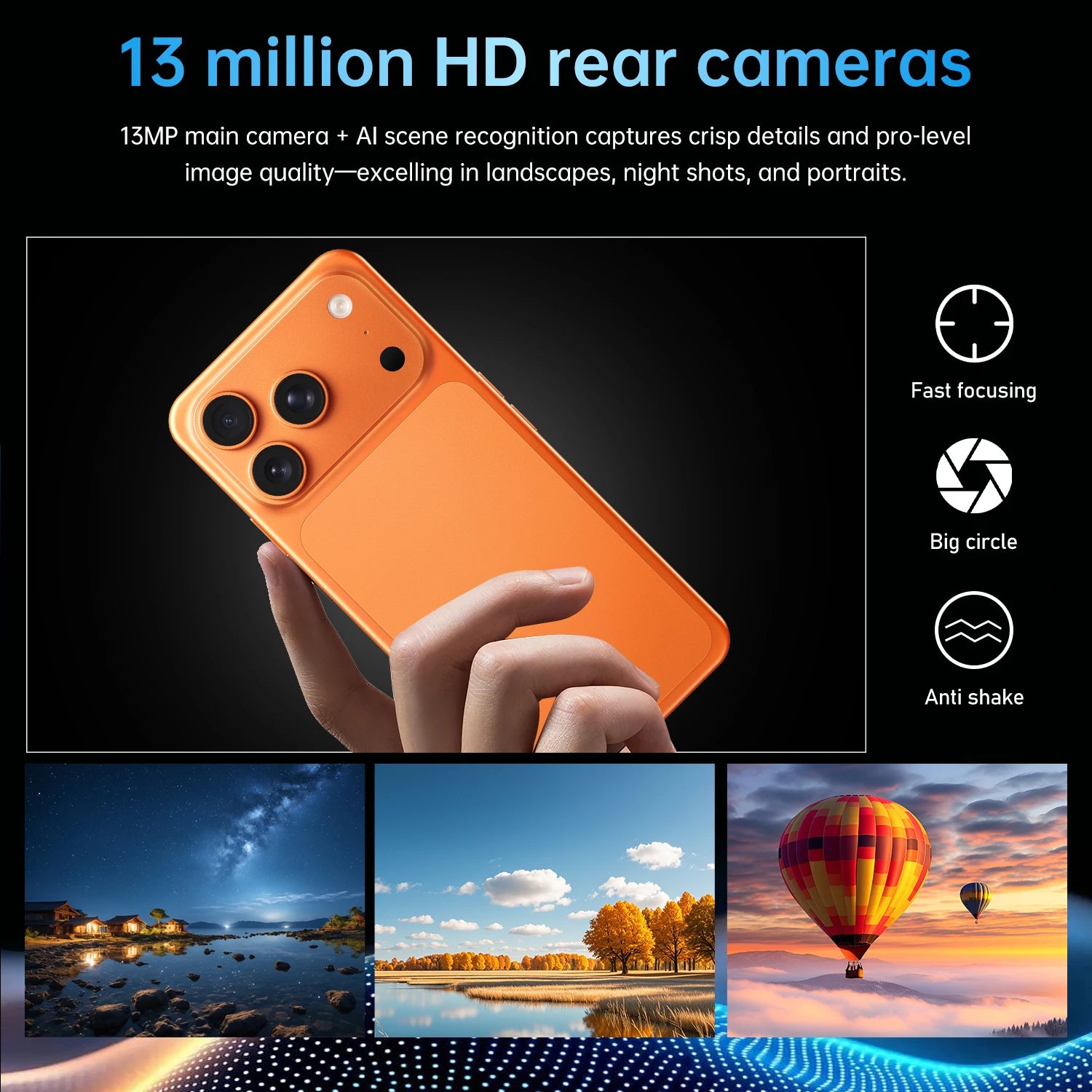 IVMI 17Pro Max | 4G | Android 10 | 6.7" Fullview | 3GB+16GB | 13MP | 3500mAh | Dual SIM | Play Store | Bluetooth | WiFi